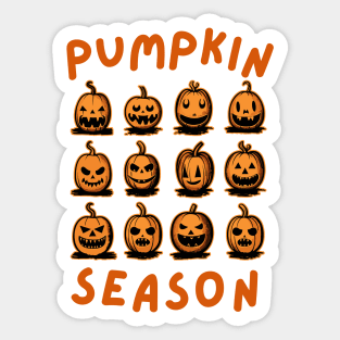 Pumpkin Season - halloween tee Sticker